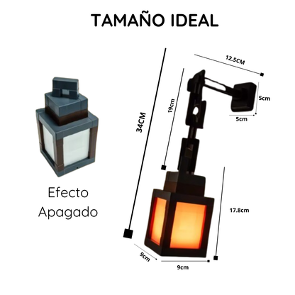 Lampara Minecraft Decoración